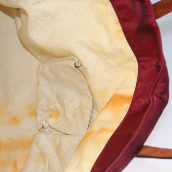 GUCCI GG Canvas Tote Bag Nylon Red 282439 Auth 114411 - Picture 12 of 16